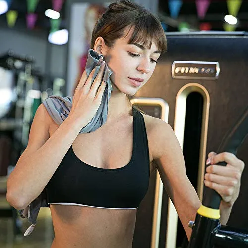 4Monster Microfiber Towel with Carry Case, Super Absorbent Travel Towel, Quick Dry Towel, Camping Towel, Great for Gym, Beach, Swimming, Backpacking and More
