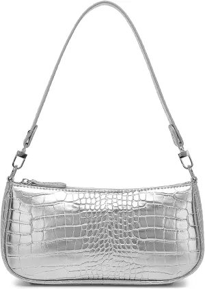 Barabum Retro Classic Clutch Shoulder Tote HandBag with Zipper Closure Purse for Women
