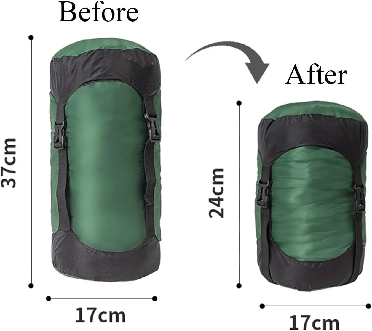 Compression Stuff Sack, 5L/8L/18L/25L/35L Lightweight Sleeping Bags Storage Compression Sack, More 40% Storage for Camping, Hiking, Backpacking Trip