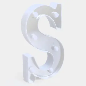 Decoration HB LED Light Silver "S"