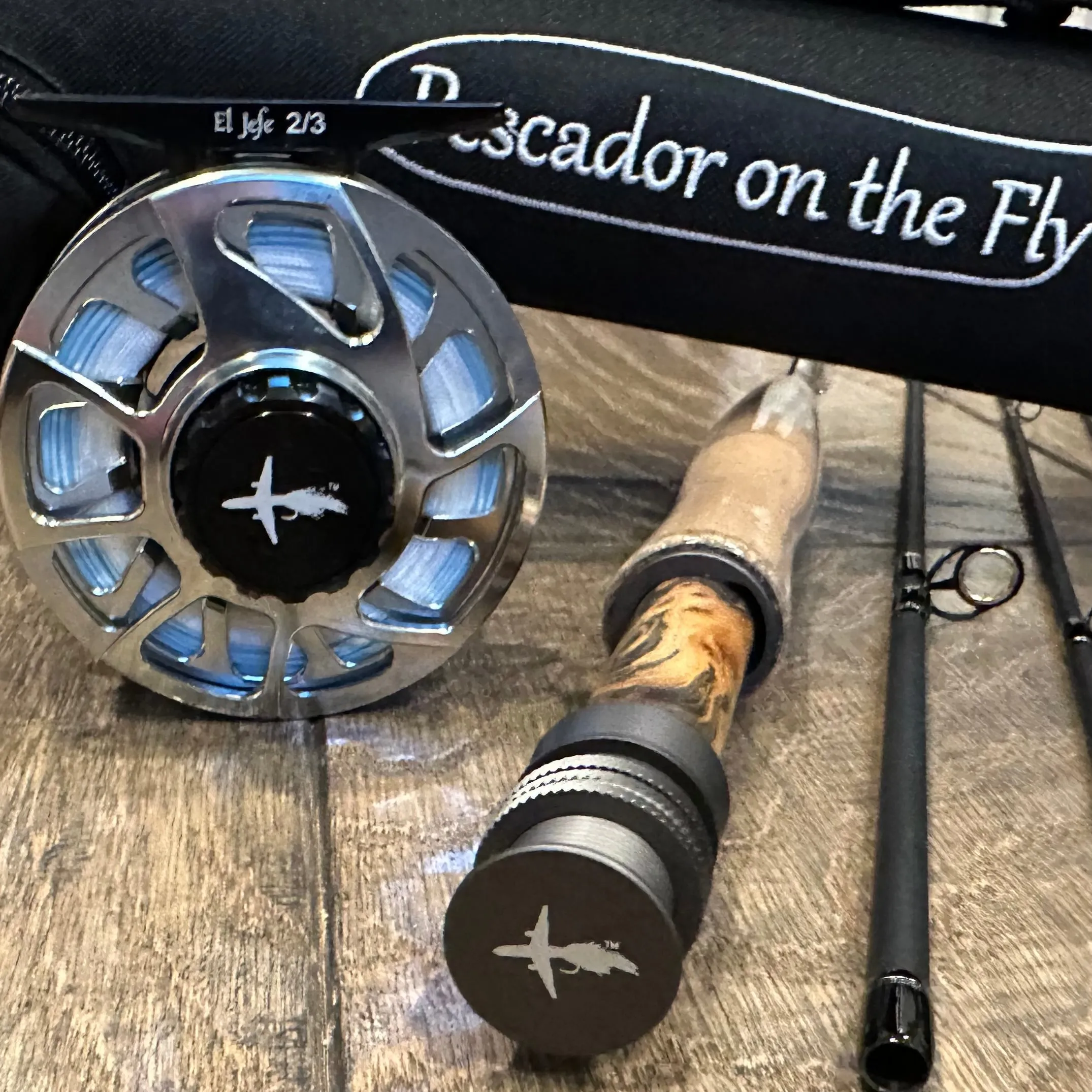 El Jefe Fly Fishing Combo Package | 766-4 | 7'6" Six Section 4 Weight Fly Rod And Reel Outfit
