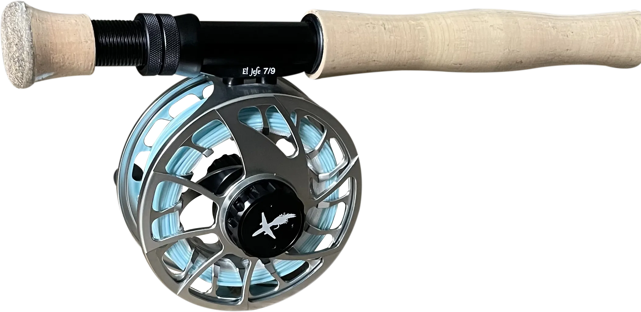 El Jefe Saltwater Fly Fishing Combo Package | 904-9 | 9' Four Section 9 Weight Fly Rod And Reel Outfit