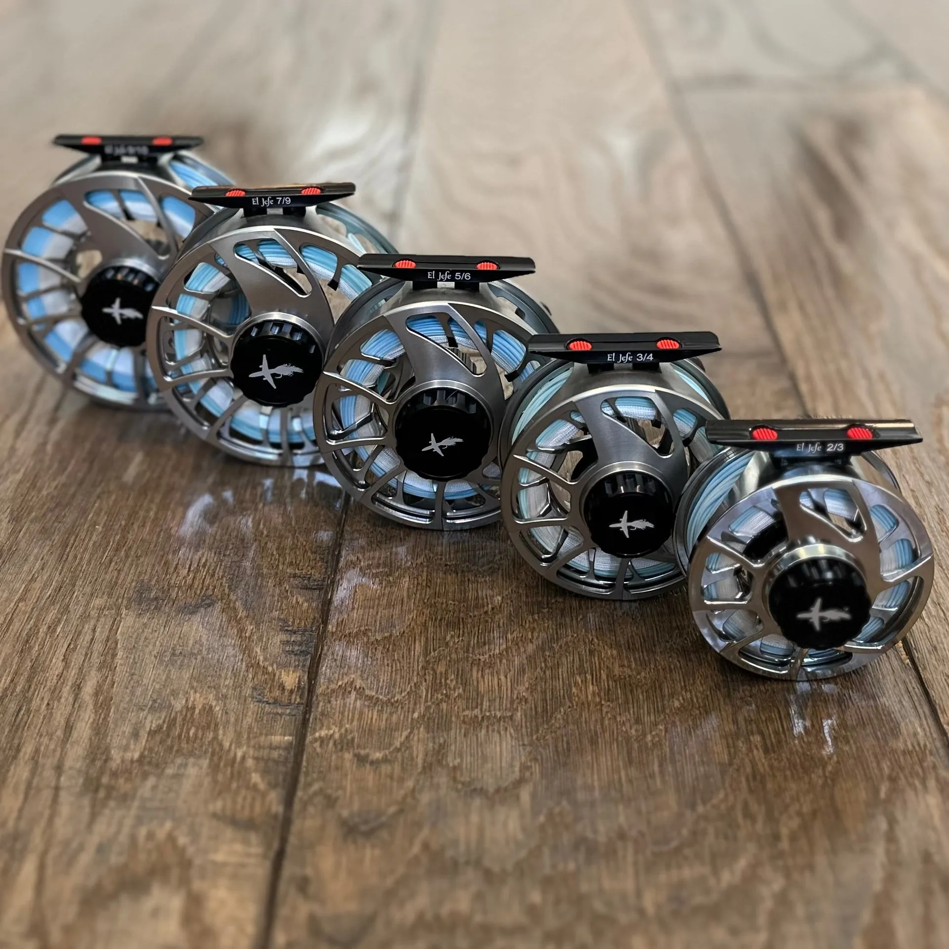 El Jefe Saltwater Fly Fishing Combo Package | 906-8 | 9' Six Section 8 Weight Fly Rod And Reel Outfit