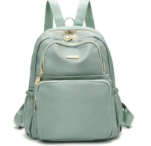 I IHAYNER Mini Backpack Purse Small Backpack for Women Lightweight Nylon Travel Bags Small Casual Daypacks for College Work Light Green