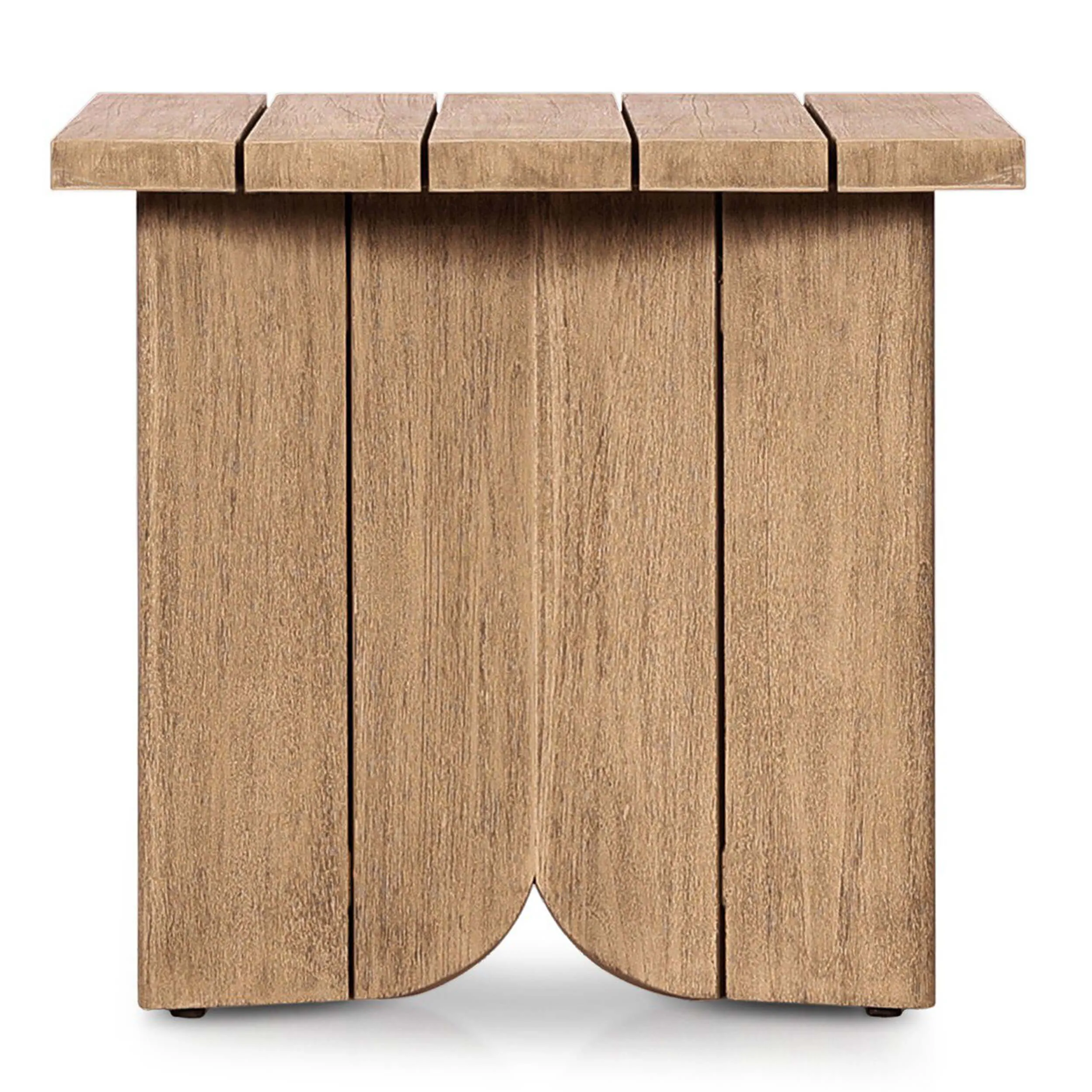 Joette Outdoor End Table, Washed Brown