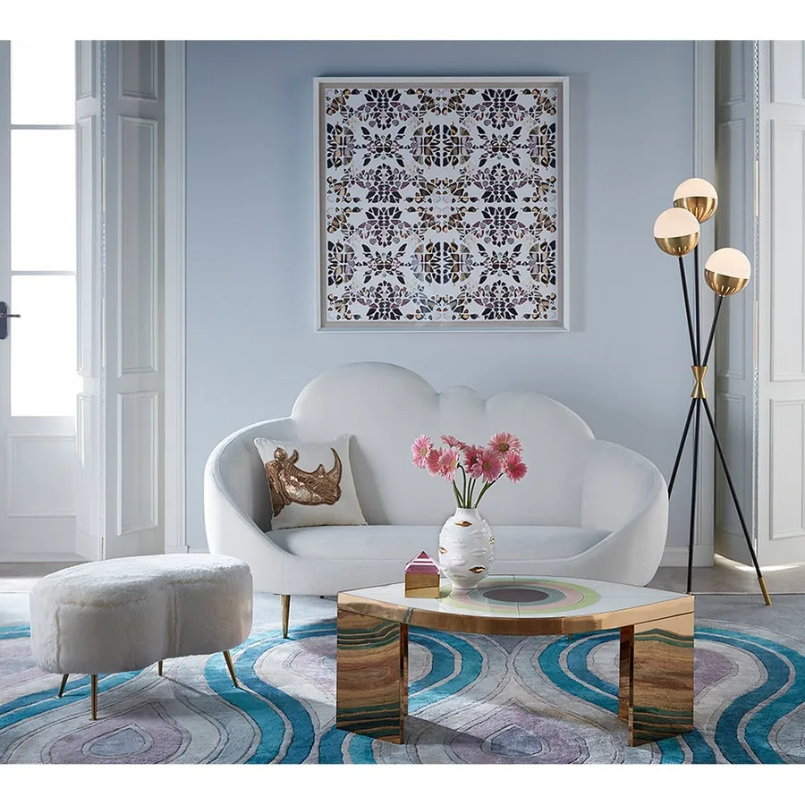 Jonathan Adler Kidney Ottoman – Shearling