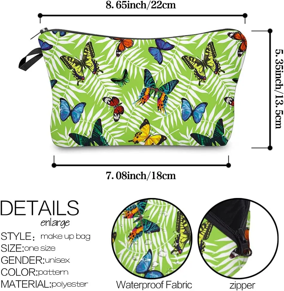 LOOMILOO Cosmetic Bag for Women, Adorable Roomy Makeup Bags Travel Water Resistant Toiletry Bag Accessories Organizer (L2-55121)