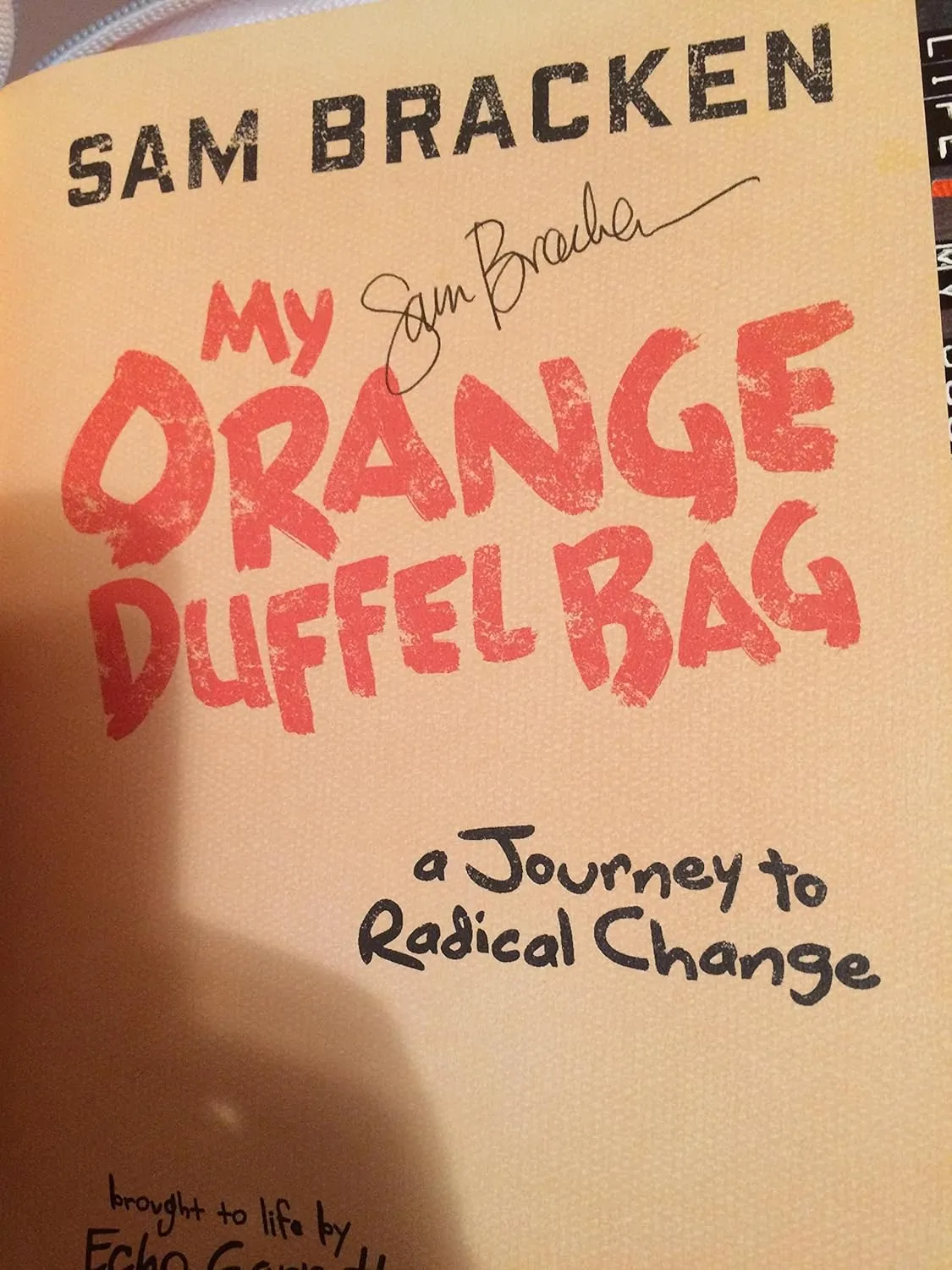 My Orange Duffel Bag: A Journey to Radical Change Hardcover  June 12, 2012