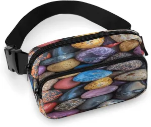 Pebbles And Rocks Fanny Pack Lightweight Belt Bag with Adjustable Strap Hip Bum Bag for Running Travel