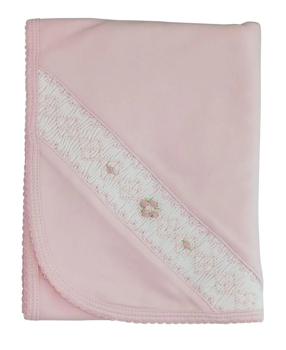 Pink Smocked Girl Daygown