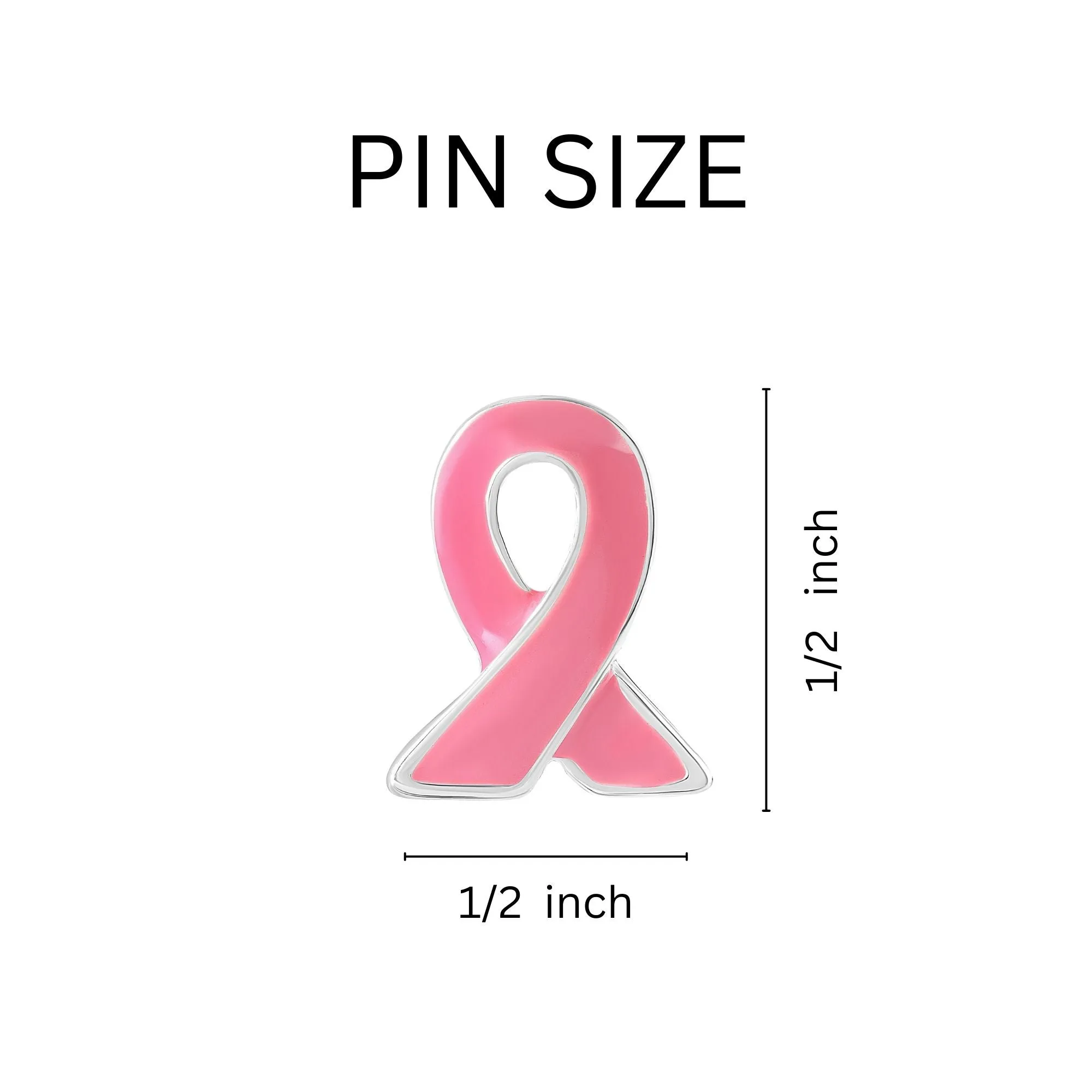 Small Pink Ribbon Lapel Pins