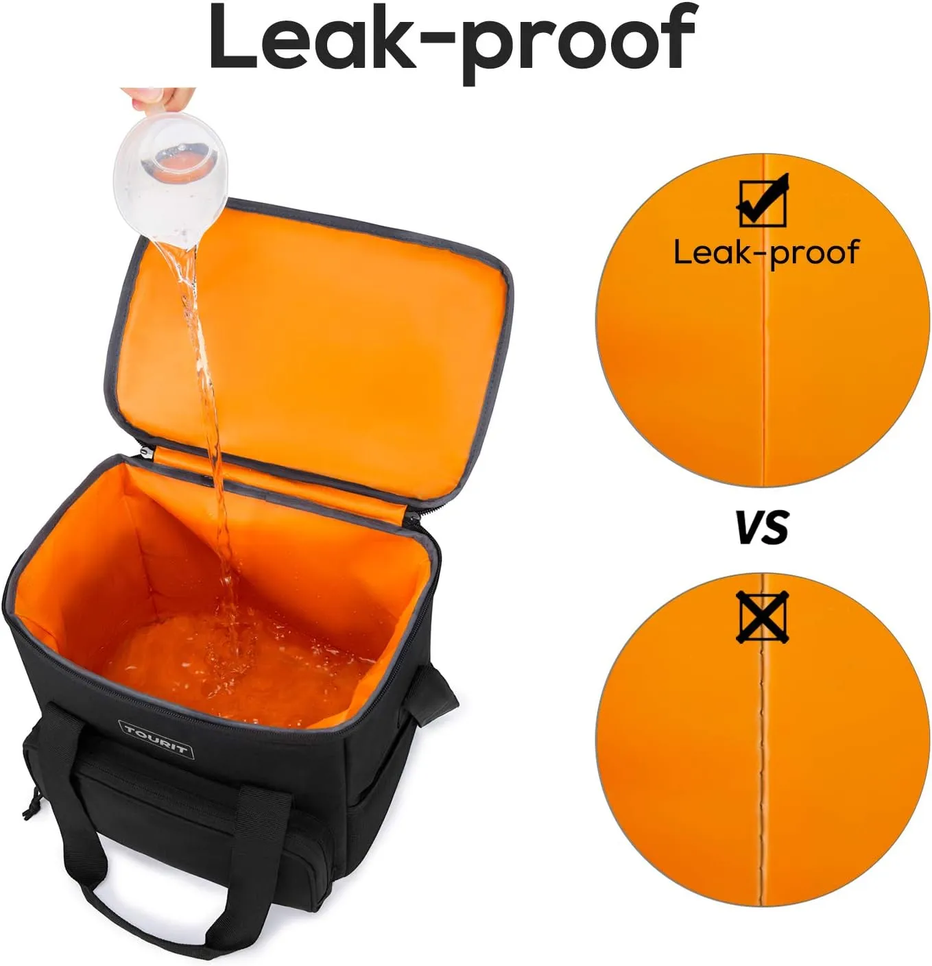 TOURIT Cooler Bag 24/35/46-Can Insulated Soft Cooler Portable Cooler Bag 14.6/24/32L Large Lunch Cooler for Picnic, Beach, Work, Trip